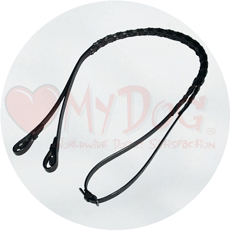 Audenham Black English Bridle Leather Laced Handcrafted Horse Reins 19mm (3/4 inch)