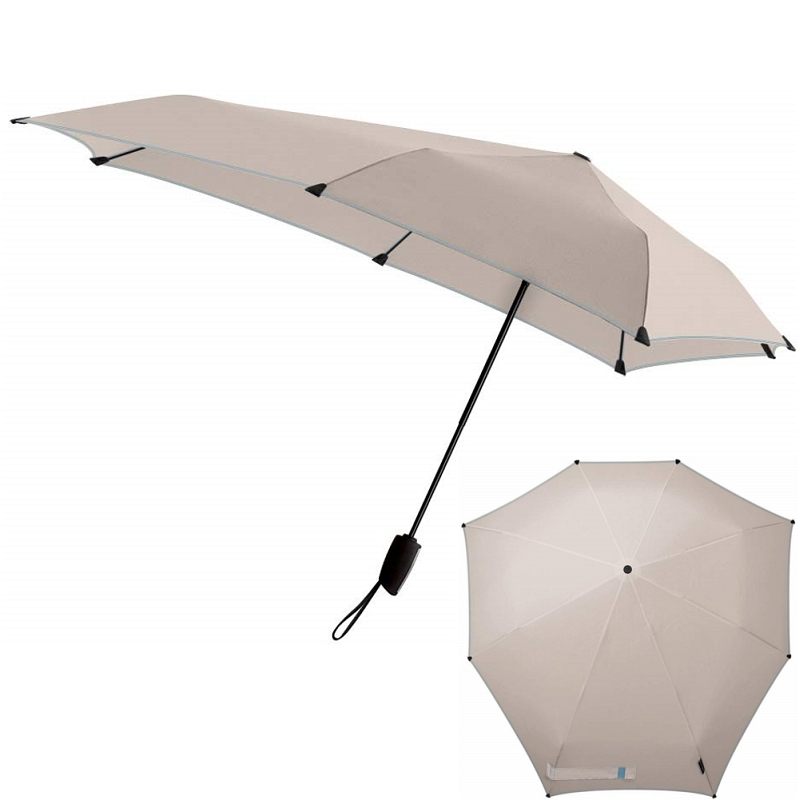 Senz Automatic Foldable Caffe Latte Yarn Storm Umbrella