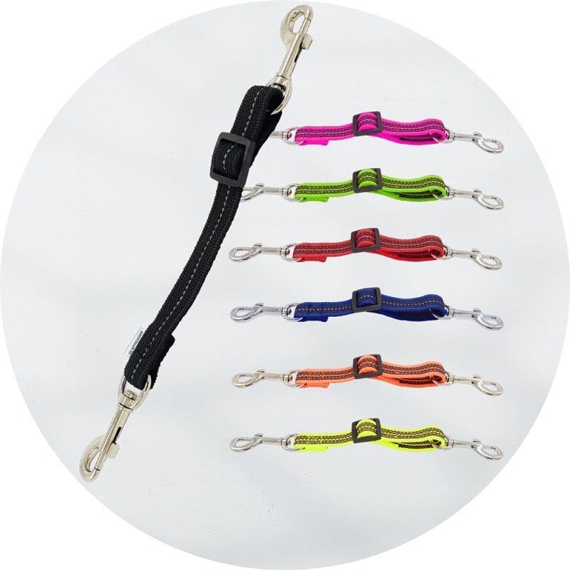 Herm Sprenger Reflective Nylon Adjustable Safety Clip 15-20cm