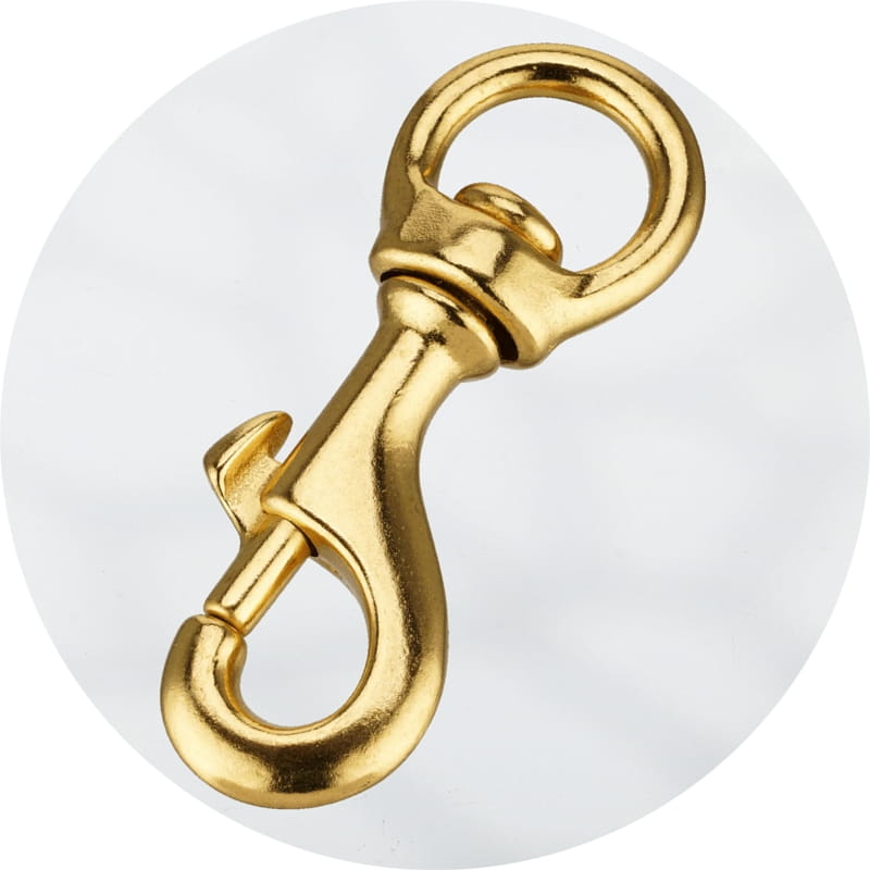 Herm Sprenger Polished Brass Snap Hook