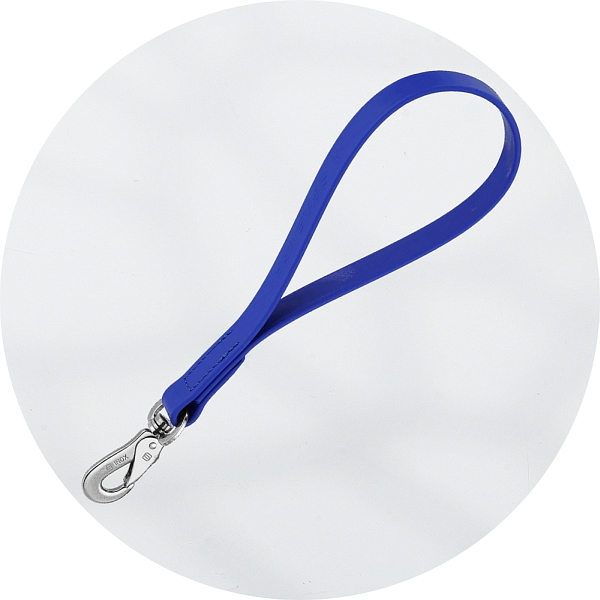 Herm Sprenger Blue Biothane and Stainless Steel Hand Loop Dog Lead