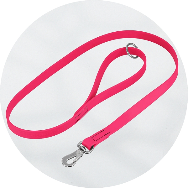 Herm Sprenger Pink Biothane and Stainless Steel Dog Lead 1.2m