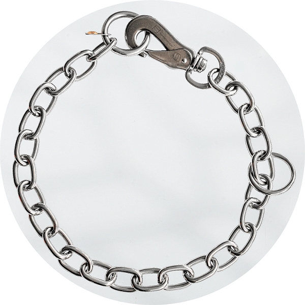 Herm Sprenger Stainless Steel Adjustable Loose Ring 4.0mm Fur Saver Short Link Dog Collars